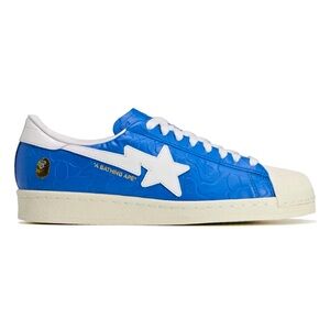 🐵💙 ADIDAS SUPERSTAR VINTAGE X BAPE BLUE 🐵💙